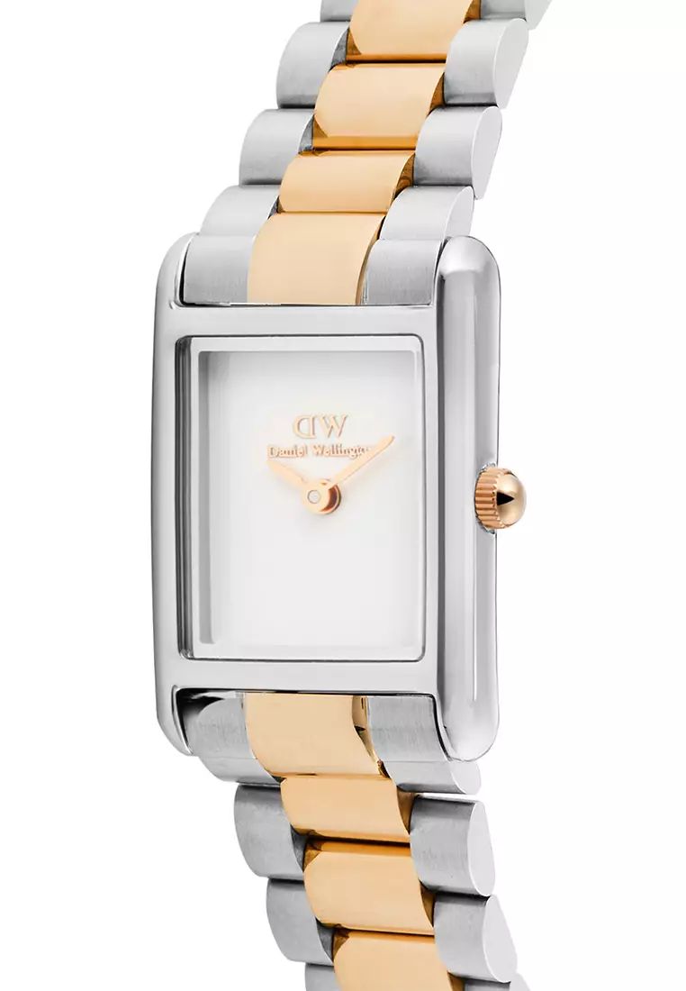 Bound Mini 3-Link White Two Tone Rose Gold - Women Watch stainless steel watch DW Official Authentic Original 女士手錶 不銹鋼手錶 DW 官方 正品