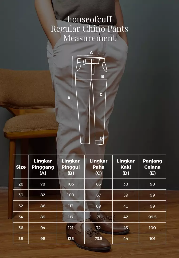 Houseofcuff Celana Panjang Chino Loose Fit Krem