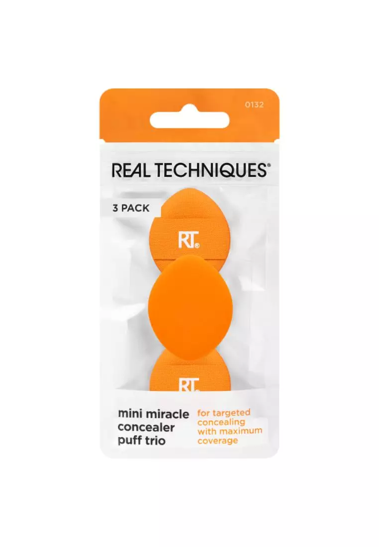 Real Techniques 10013200 Mini Miracle Concealer Puff Trio