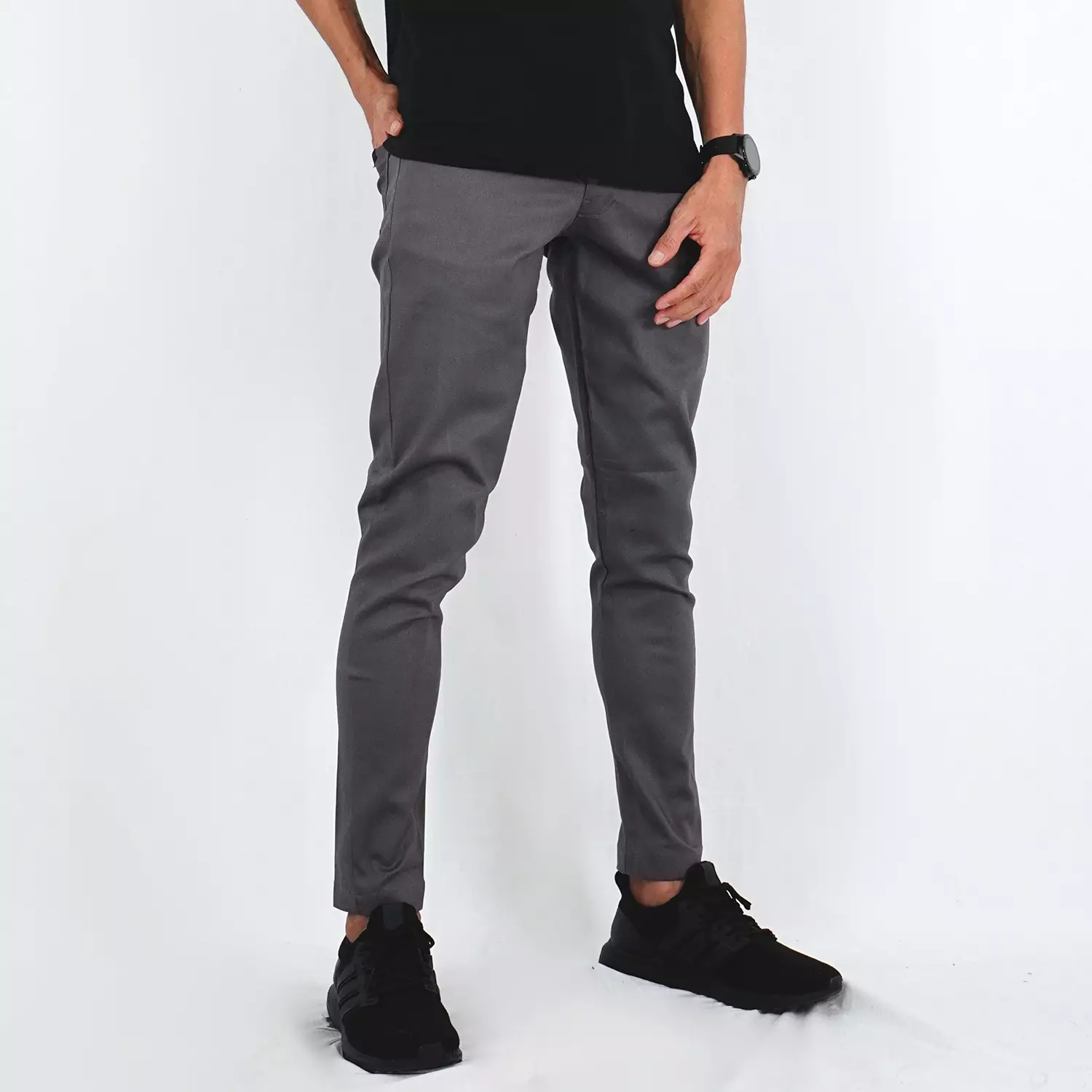 Jay Celana Chino Panjang Pria Celana Chino Pria Celana Panjang Pria - ABU TUA