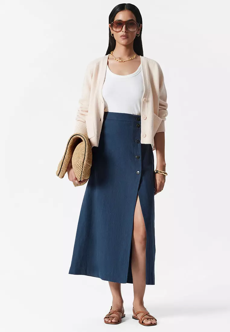 A-Line Midi Skirt