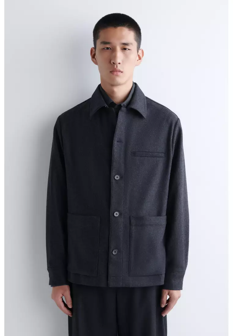 Buy COS MERINO WOOL ZIP-UP TRACK JACKET 2026 Online | ZALORA