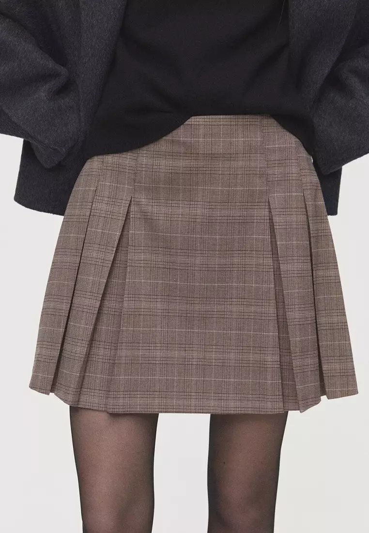 Pleated Mini-Skirt