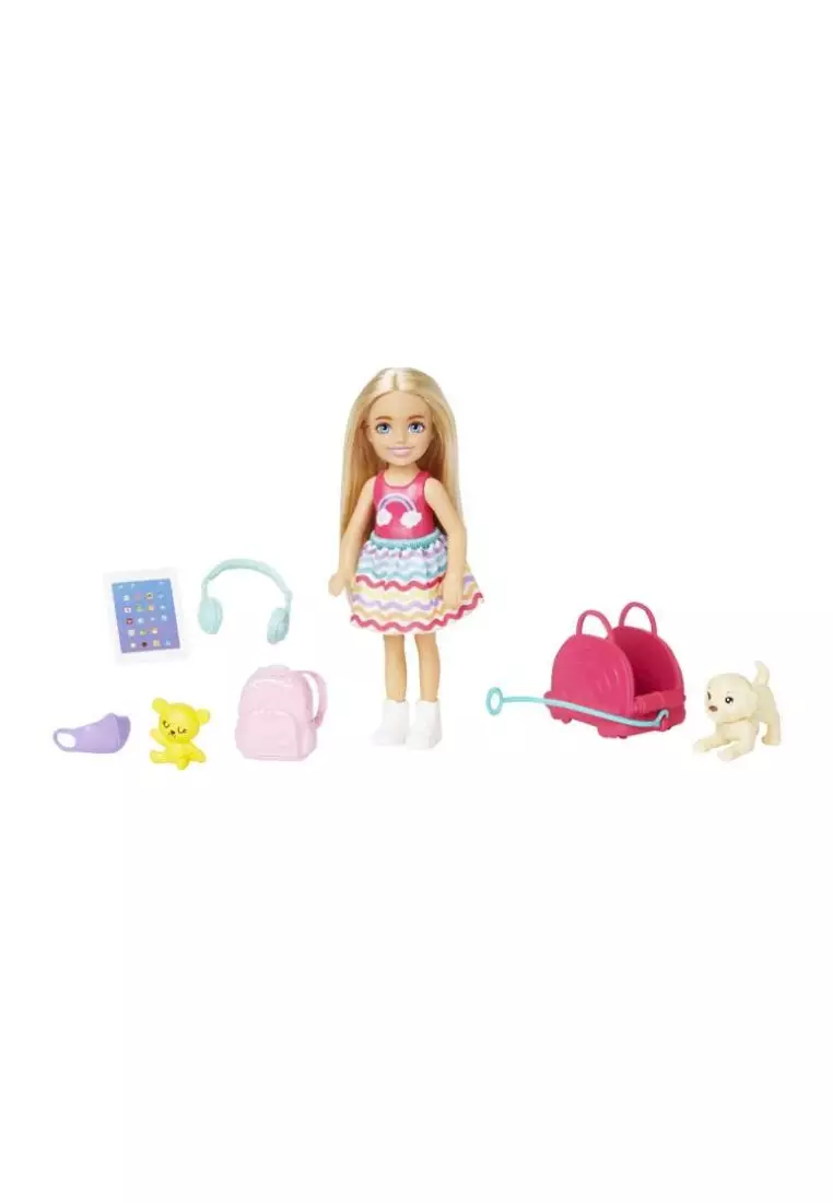 Barbie travel chelsea doll clearance