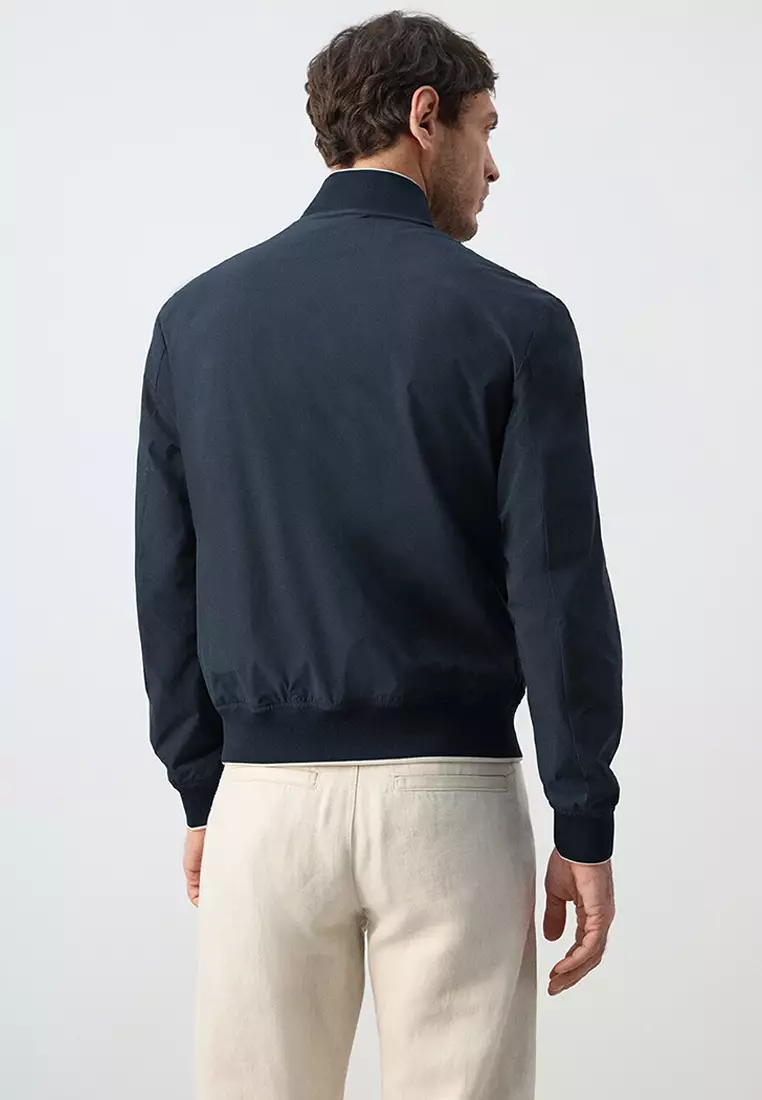 Lightweight Water-Repellent Bomber Jacket