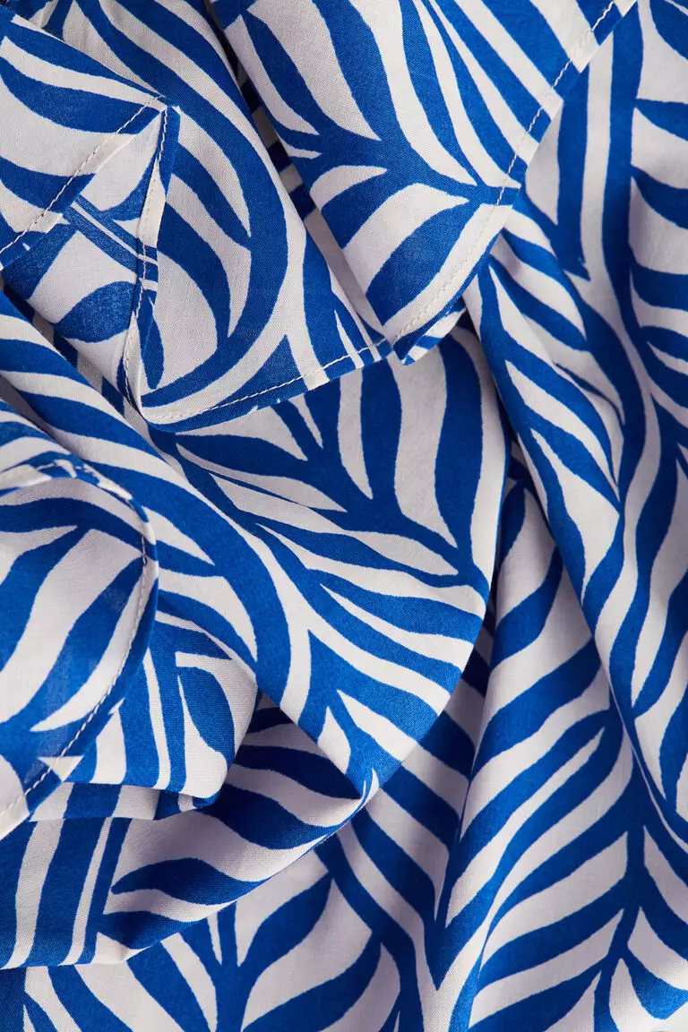 Frill-trimmed strappy dress