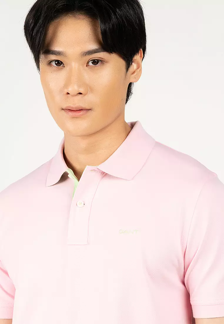 Contrast Pique Polo Shirt