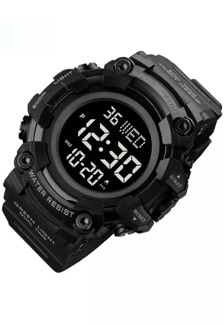 Jam Tangan Digital Pria Waterproof Many Function Strap Tali Material Silicon BL81 ORIGINAL