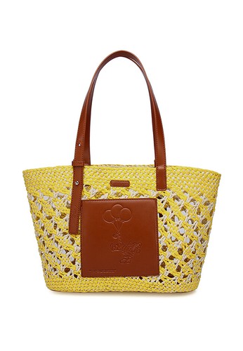 Milliot & Co. yellow Winnie the Pooh Everything Is Honey Tote Bag 962BCAC8FFDE7FGS_1