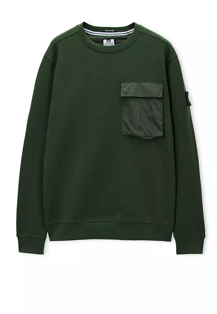 MENS BLACK FOREST NEVE CREW WITH PARACHUTE POCKET