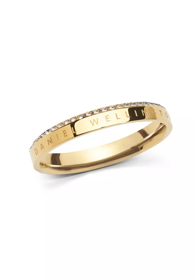 Classic Aura Ring Gold Unisex Ring for women and men stainless steel crystal Ring DW Official Authentic Original