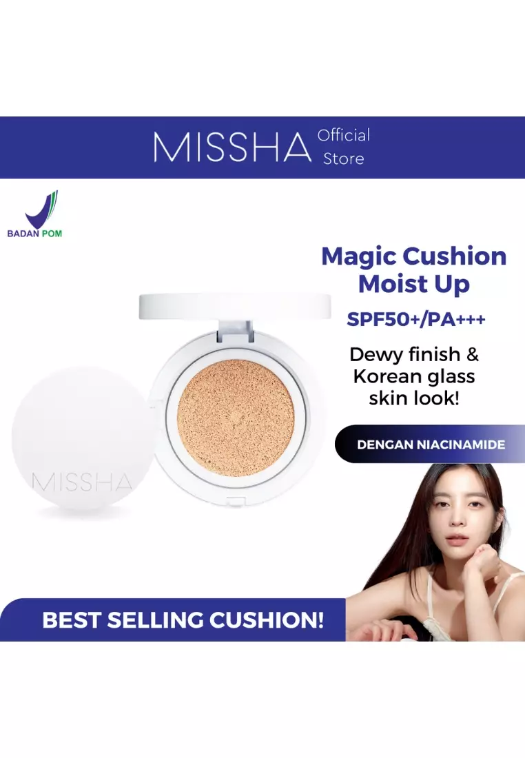 MISSHA MAGIC CUSHION MOIST UP [No.21 Light Beige] (Tanpa Refill)