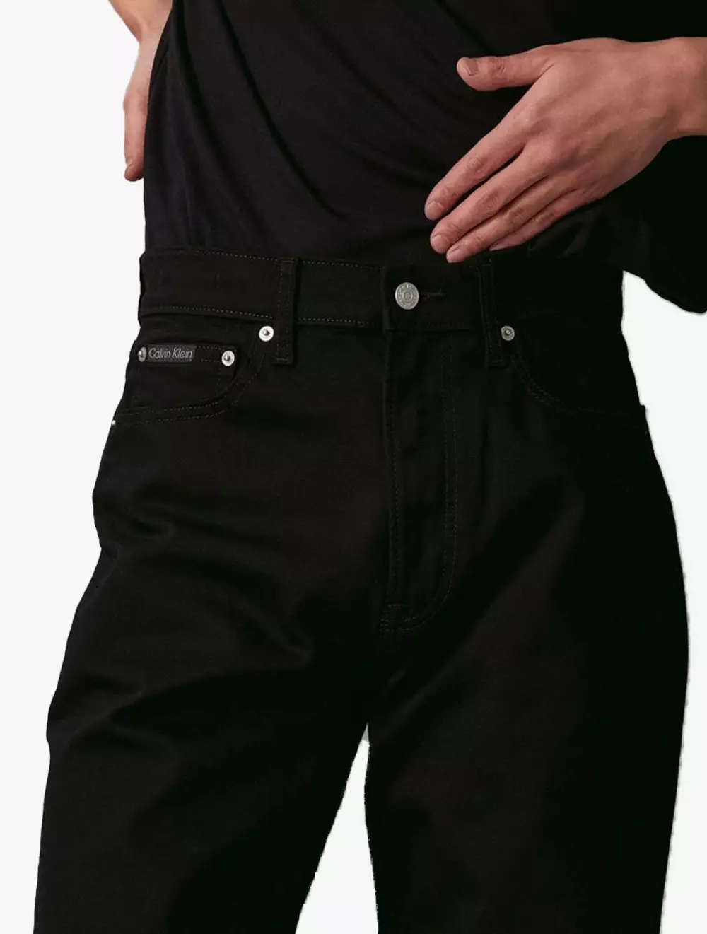 Jual CALVIN KLEIN CALVIN KLEIN STANDARD STRAIGHT FOREVER BLACK JEANS Black Original 2024