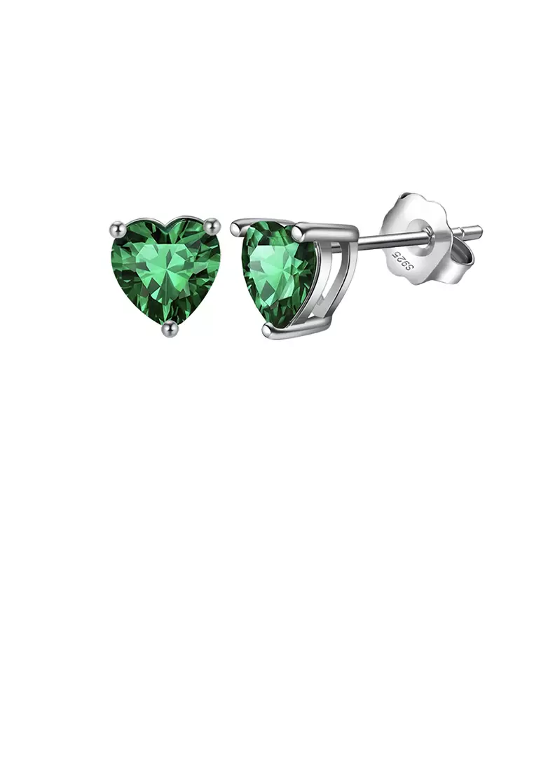 Buy Glamorousky 925 Sterling Silver Simple Fashion May Birthstone
