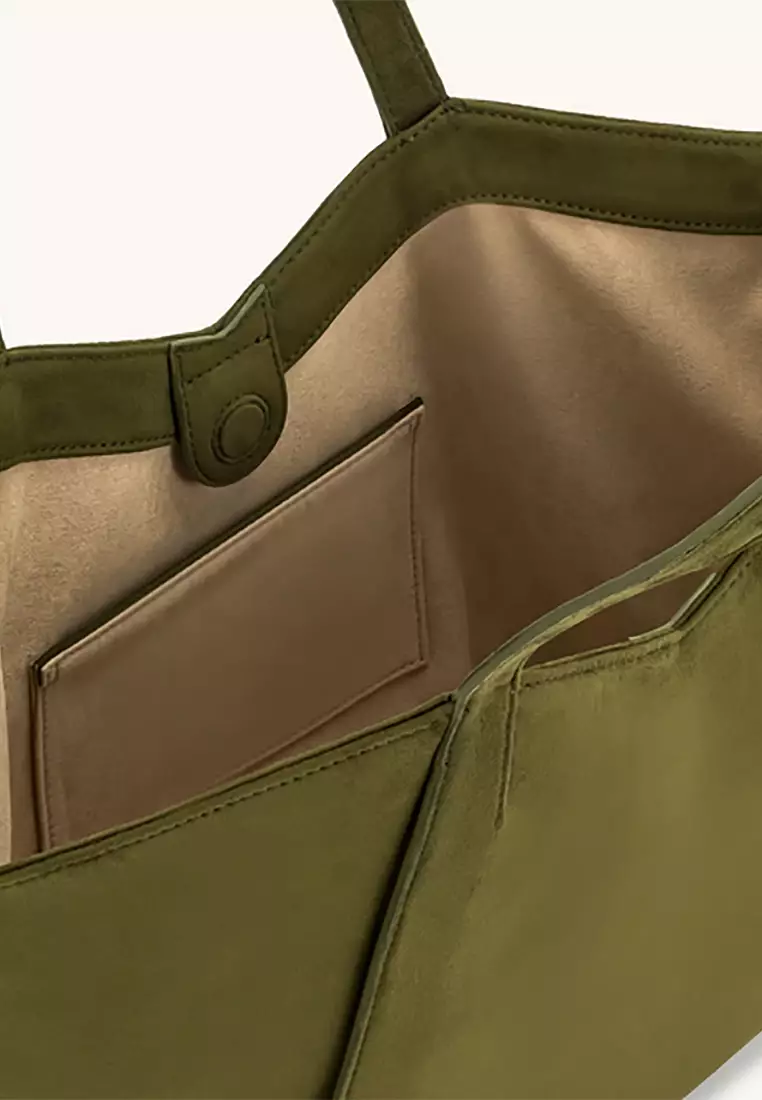 Kiana Large Capacity Tote Bag - Dark Olive