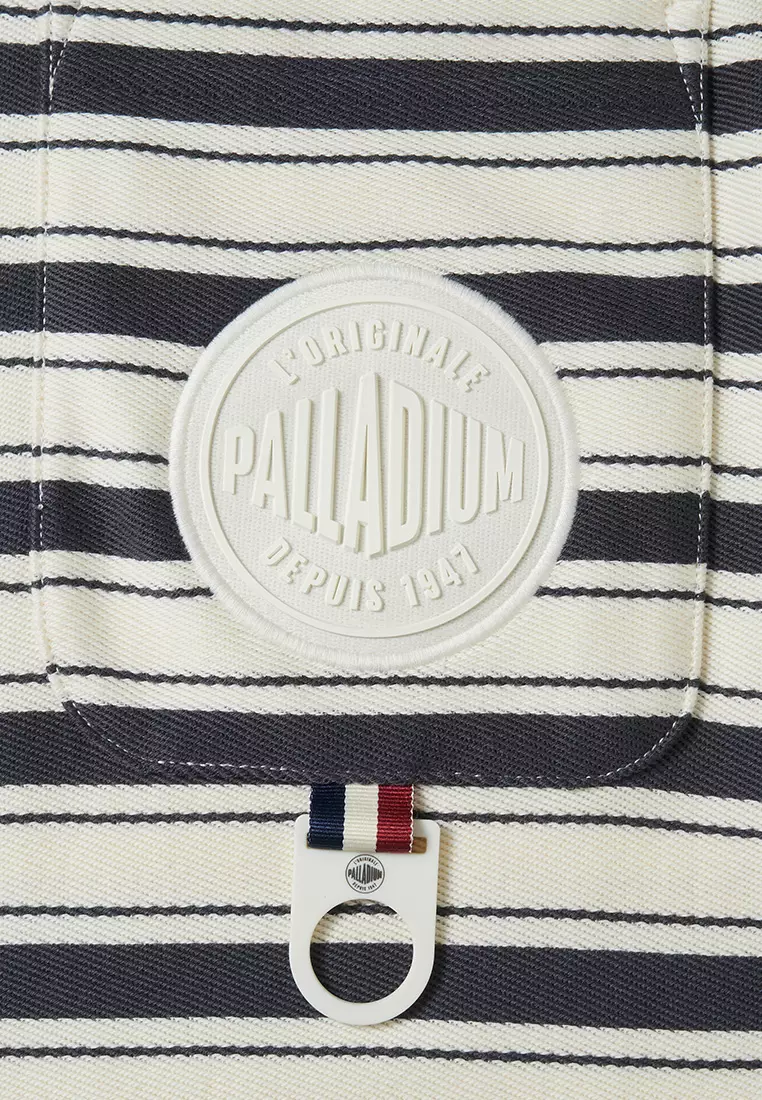 MEN'S PALLADIUM LOGO STRIPED COTTON POLO SHIRT