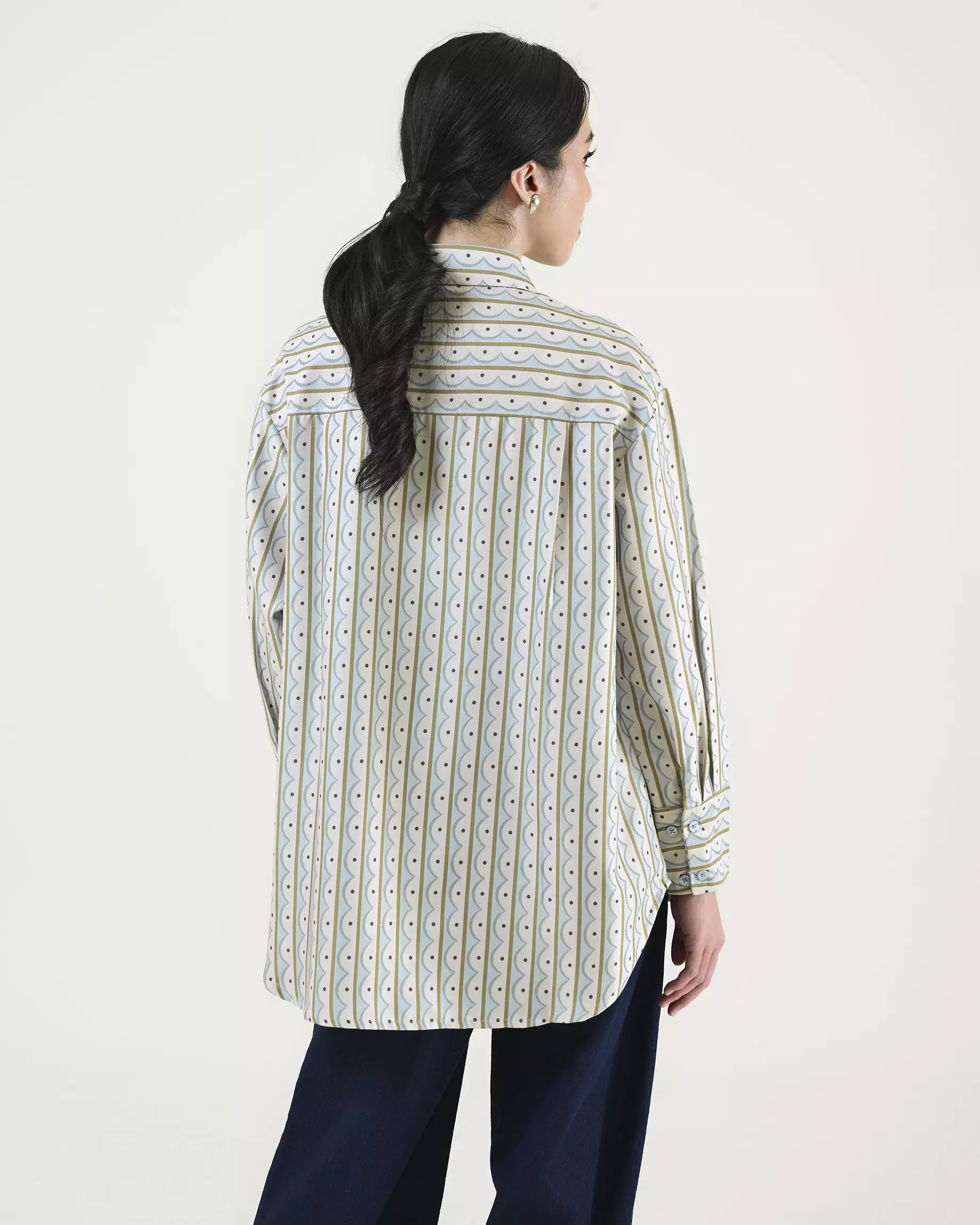 Geulis.id PIPER SHIRT - Geosagegreen