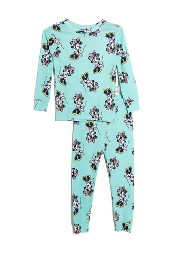 GAP green Baby Disney Minnie Mouse Organic Cotton PJ Set 6CAE8KA95DBAE6GS_1