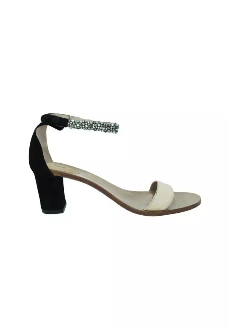 Buy Chlo Pre Loved Chlo Black Beige and Silver Sandals Online