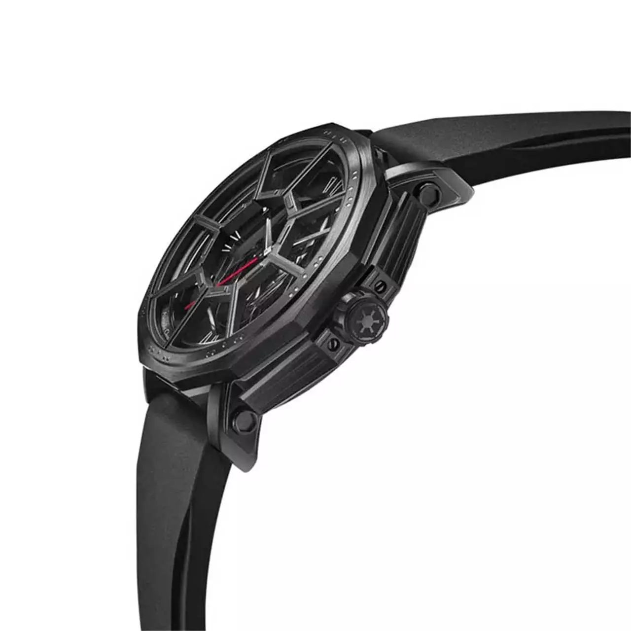 Alexandre Christie Star Wars - Death Star Limited Edition Jam Tangan Pria - Black - Rubber - 9205 MHRDV1