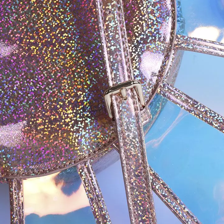 TAS RANSEL BACKPACK ANAK HOLOGRAM FLOWER - pink