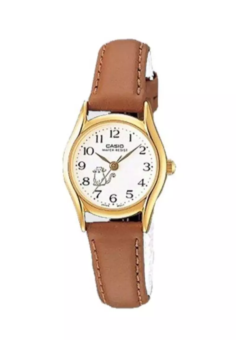 Casio watch top leather strap