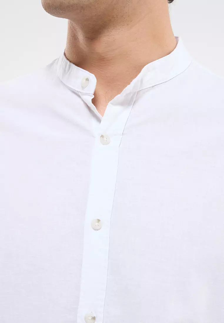 Mandarin Collar Shirt for Men