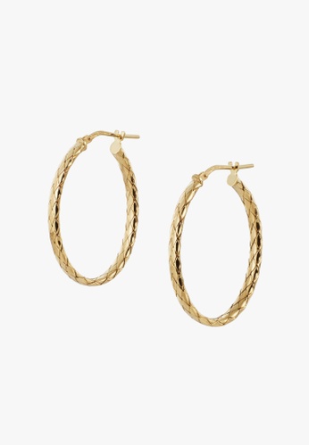 Forever K gold FOREVER K- Oval braided hoops (Tri-color) A7AC5ACF9FD931GS_1