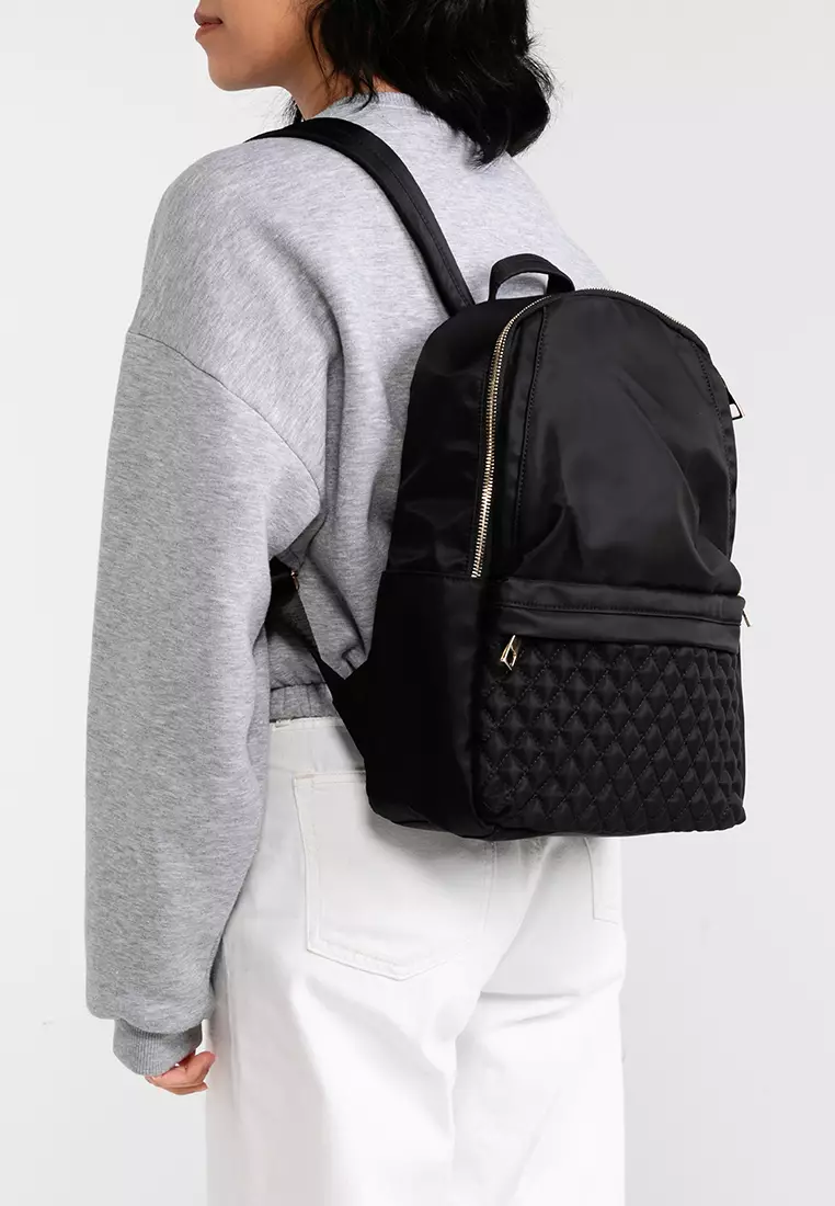 Quilted Nylon Backpack