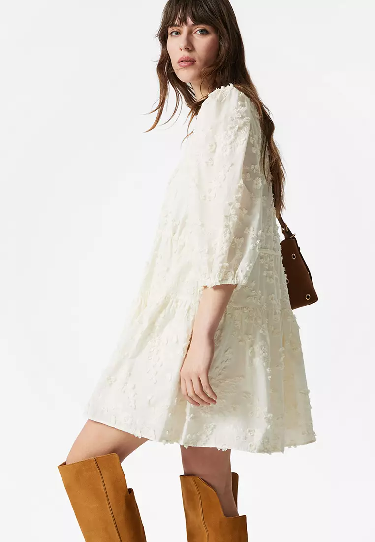 Embroidered Mini Dress