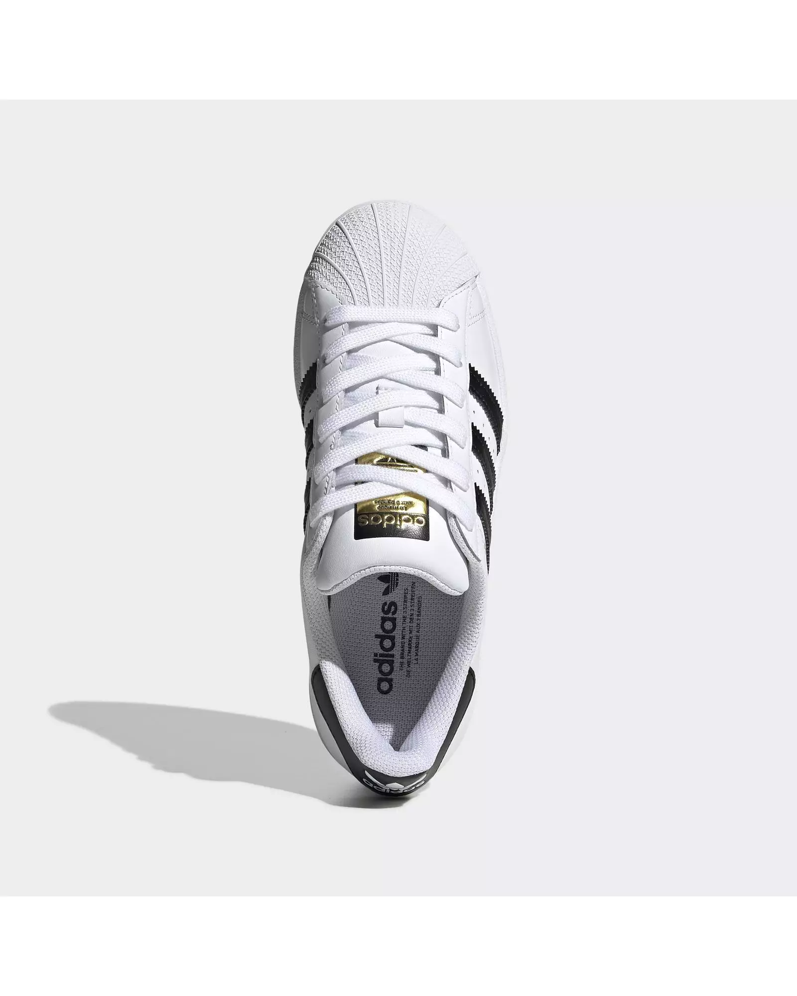 Adidas originals superstar best sale white & black trainers