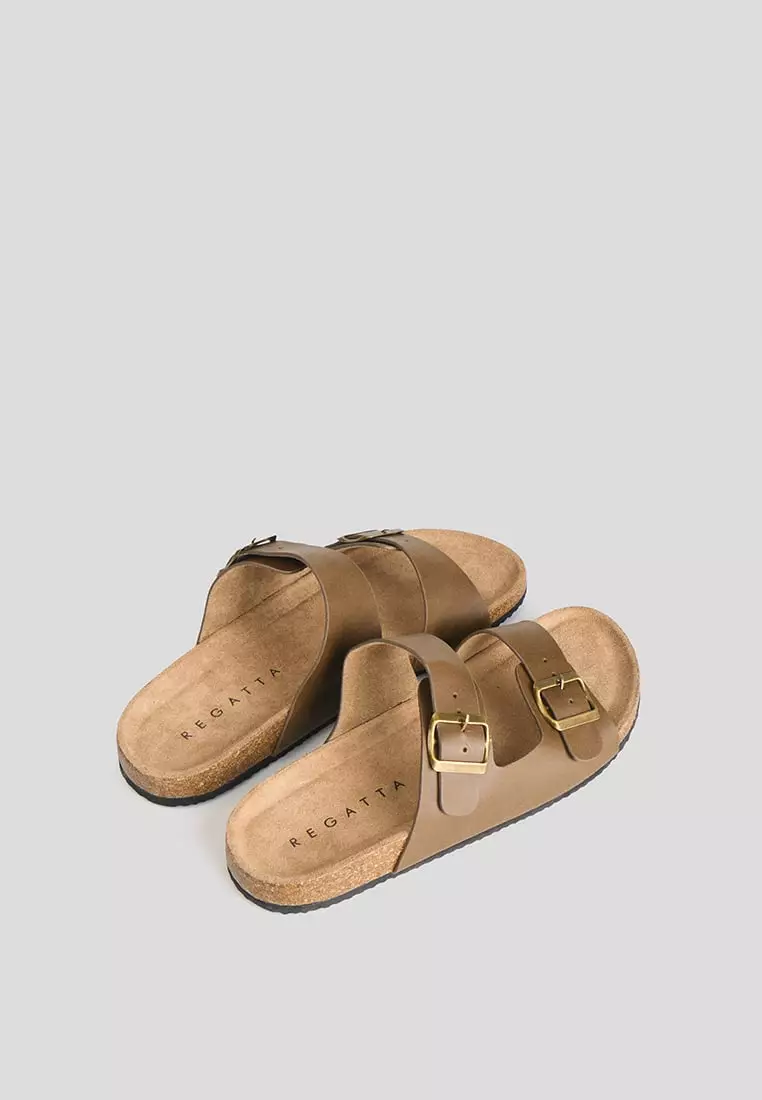 Men's Cork Double Strap Slides