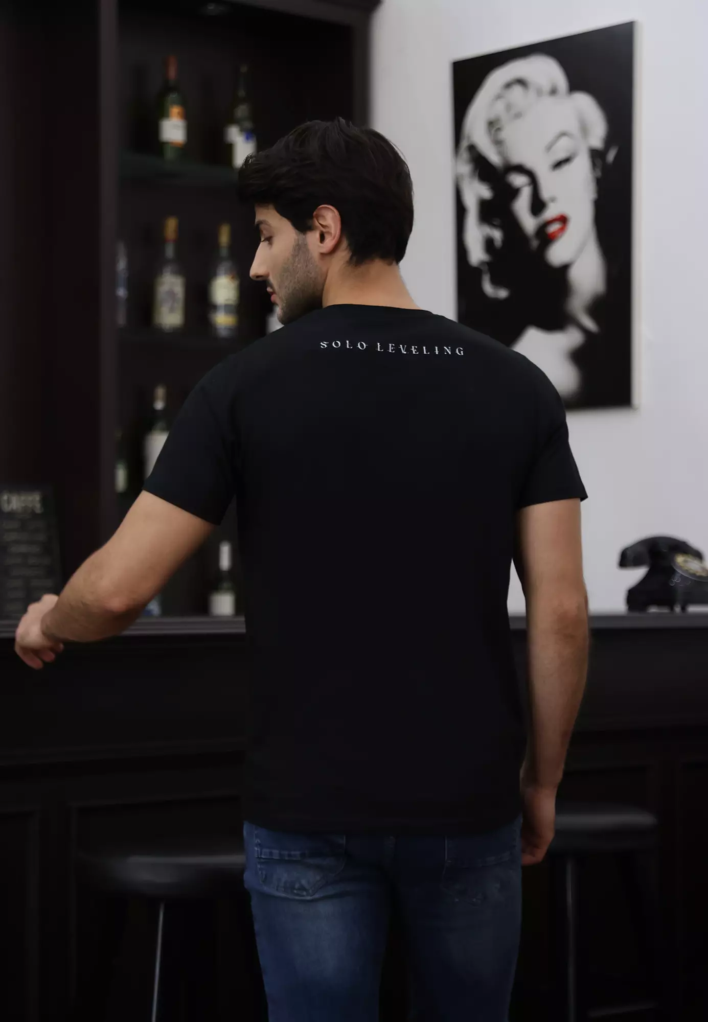 Ryusei x Solo Leveling | Tshirt Jinwoo Dagger Black