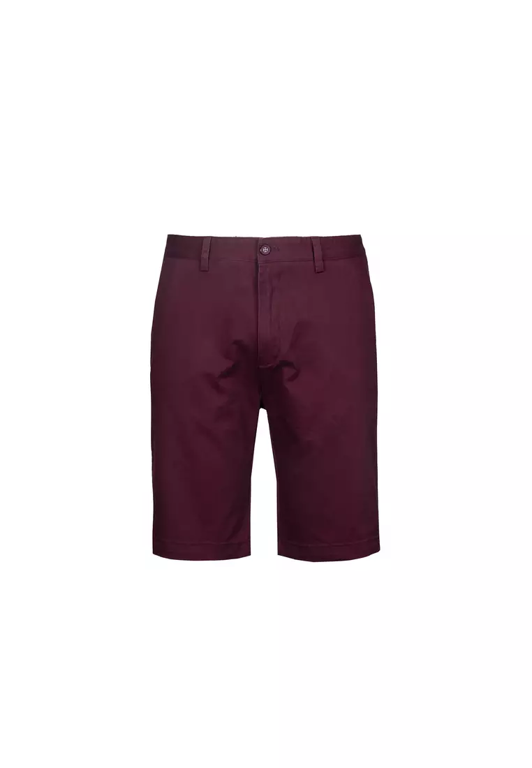 Maroon online bermuda shorts