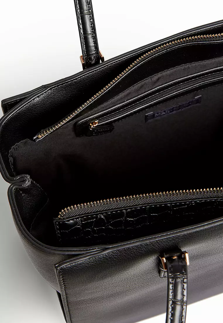 Faux Leather Tote Bag