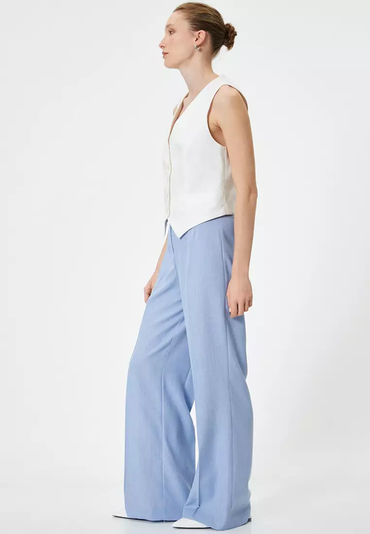 Wide Leg Palazzo Trousers