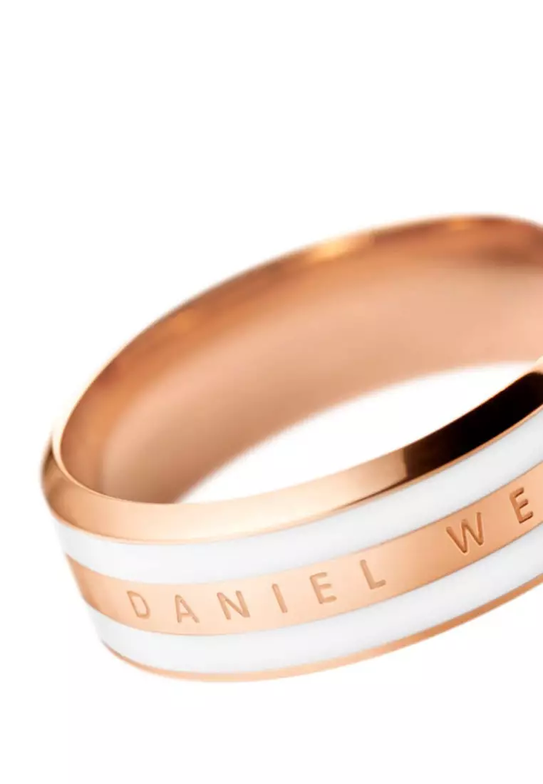 Daniel Wellington Emalie Ring Satin White Rose Gold 54