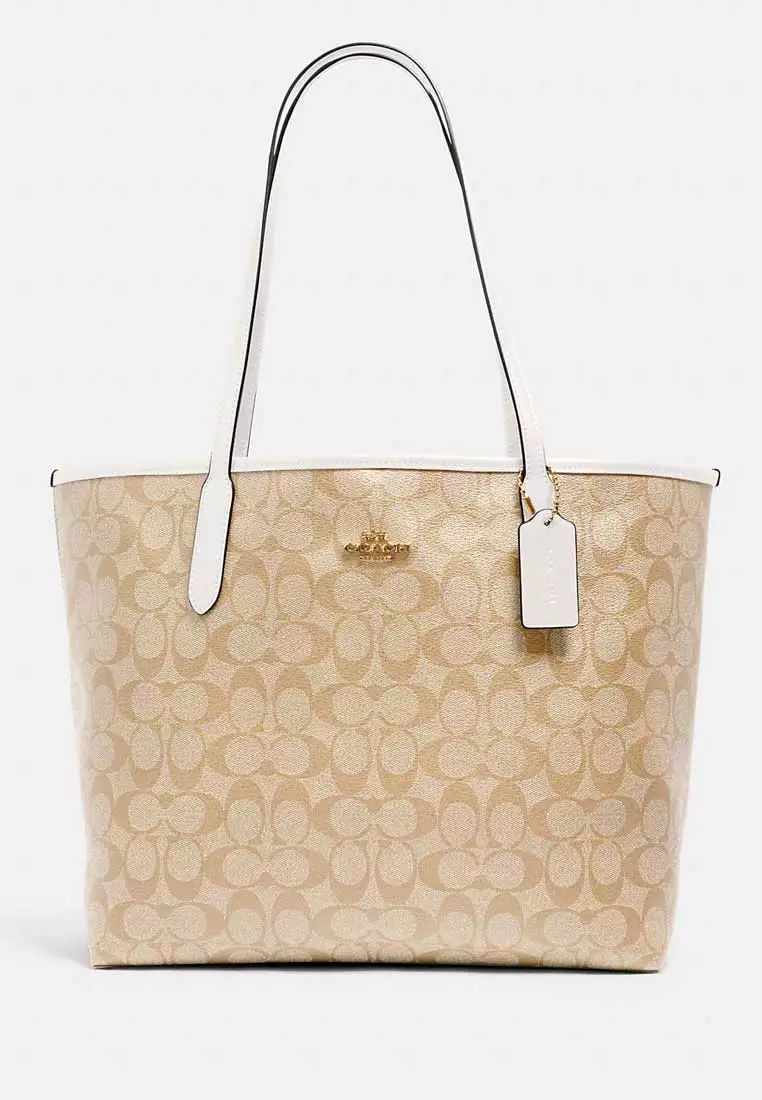 Coach COACH Women City Tote In Signature Canvas 2024 Buy Coach Online