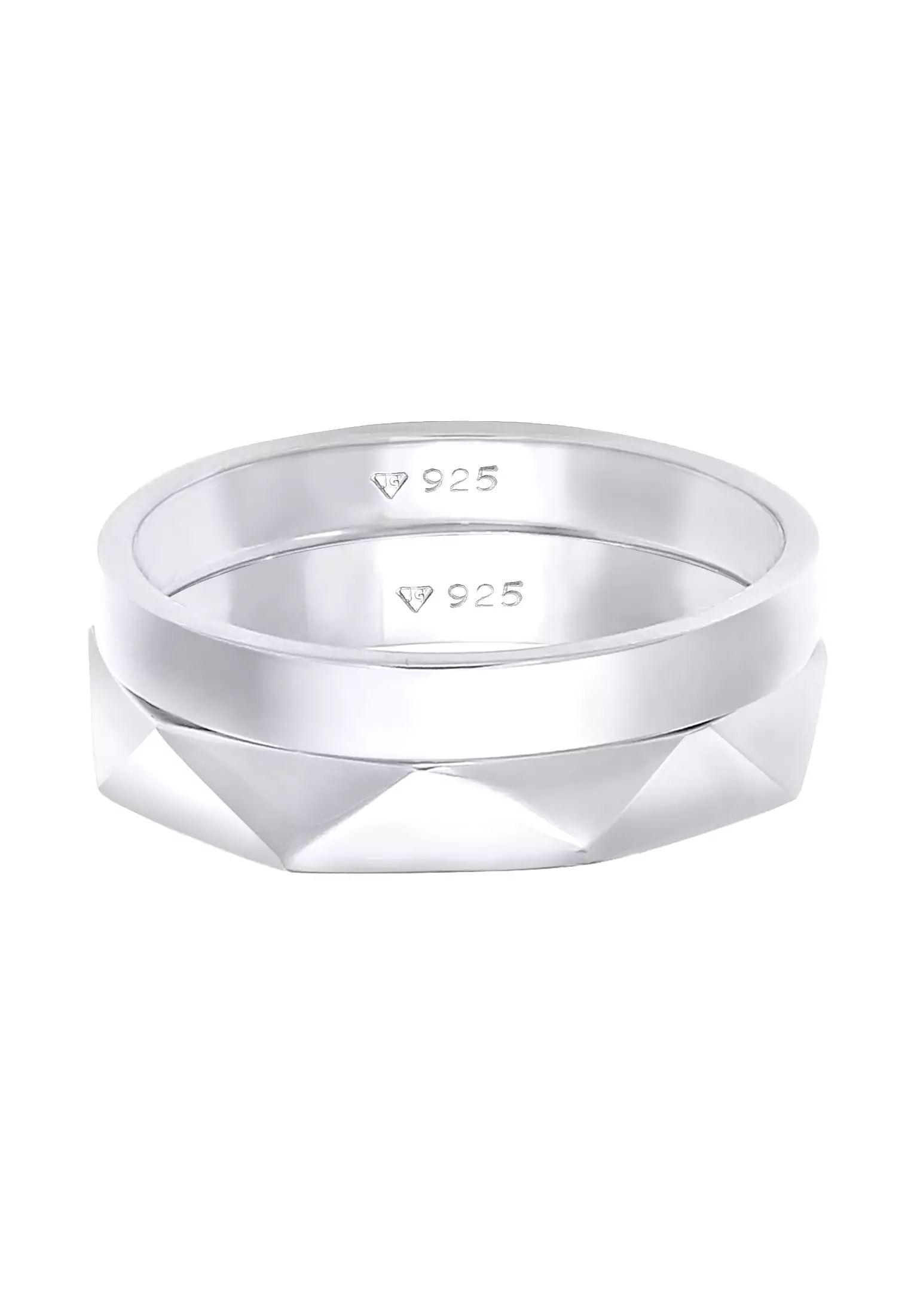 Ring Woman Basic Hexagon Hammered