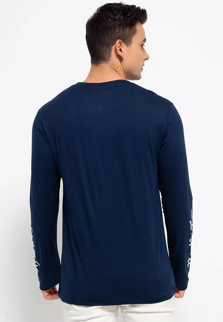 MTG06 ls evo mid katakana arm navy kaos tangan panjang