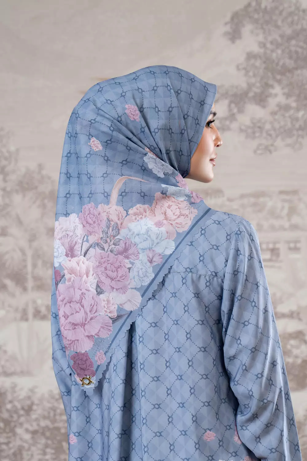 Klamby - Rosette Scarf 2.0 Slate Grey