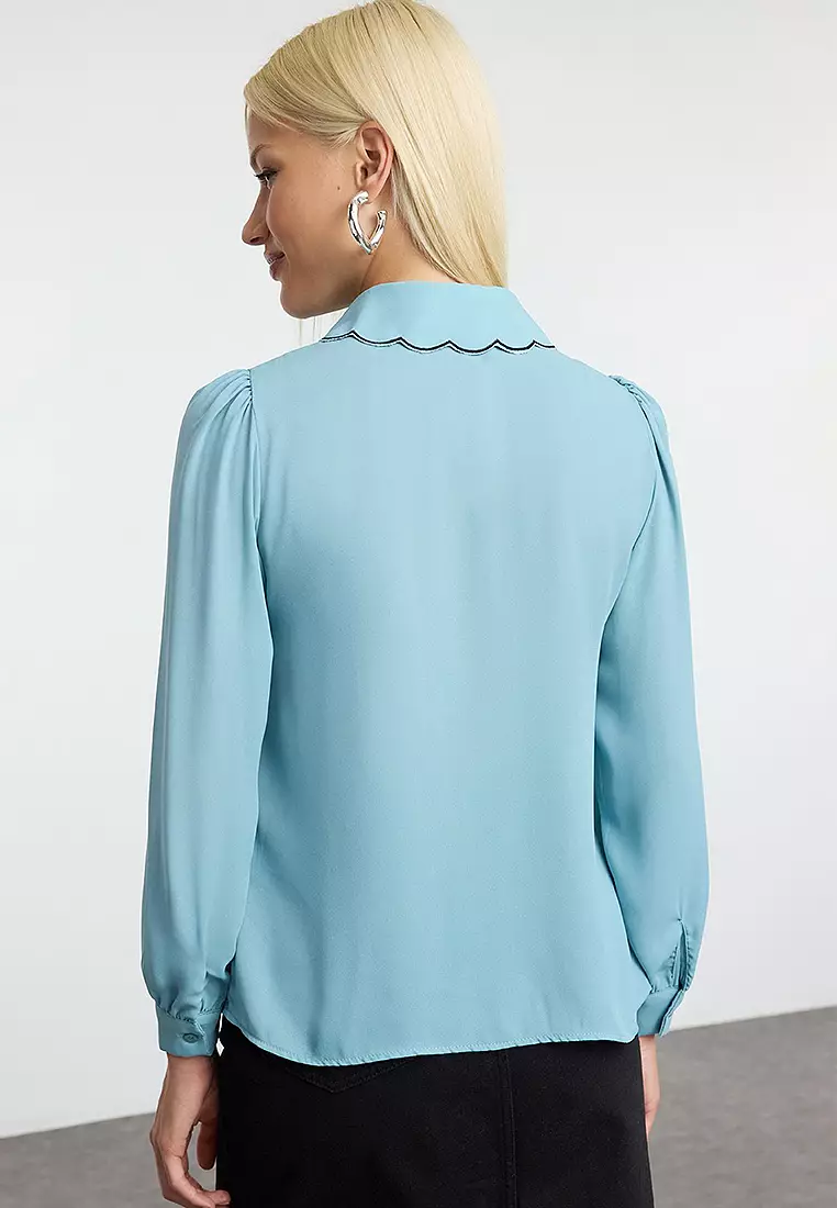 Scallop Trim Shirt