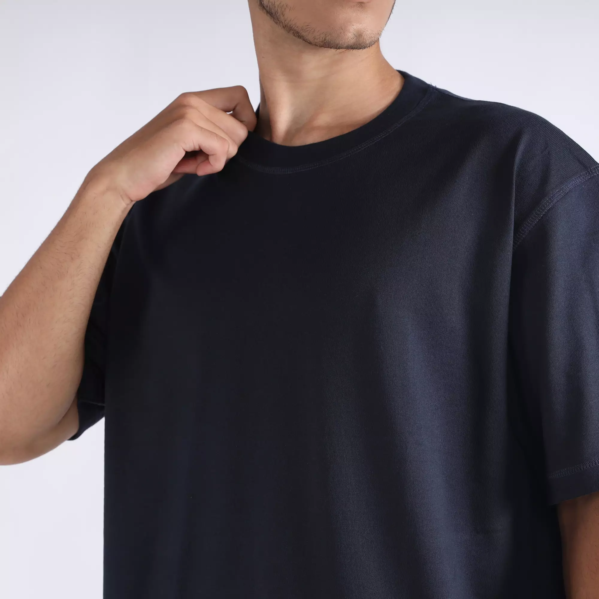 FACILITY by Larusso  - Oddie Oversize T-Shirt Tee - Sky Captain Blue