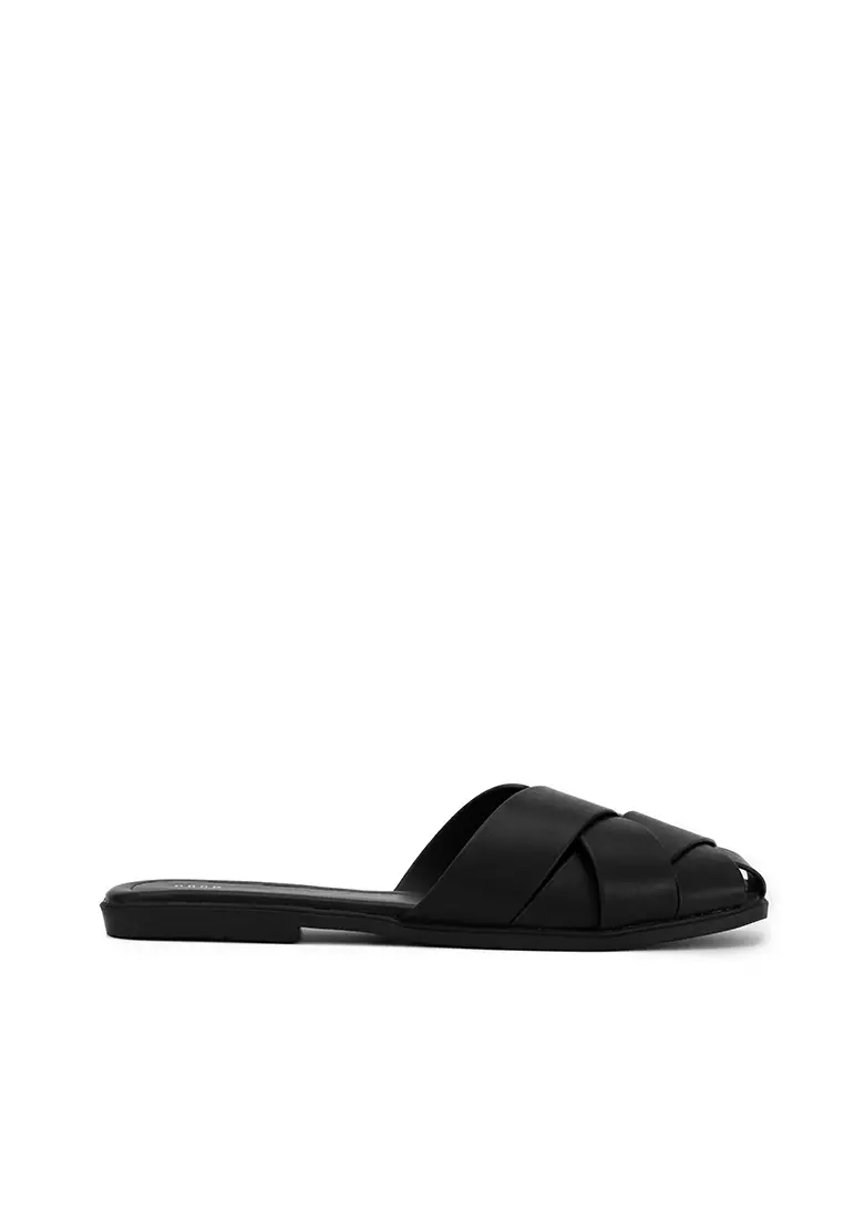 Discount on Nose  shoes - SKU: Weave Flat Mule