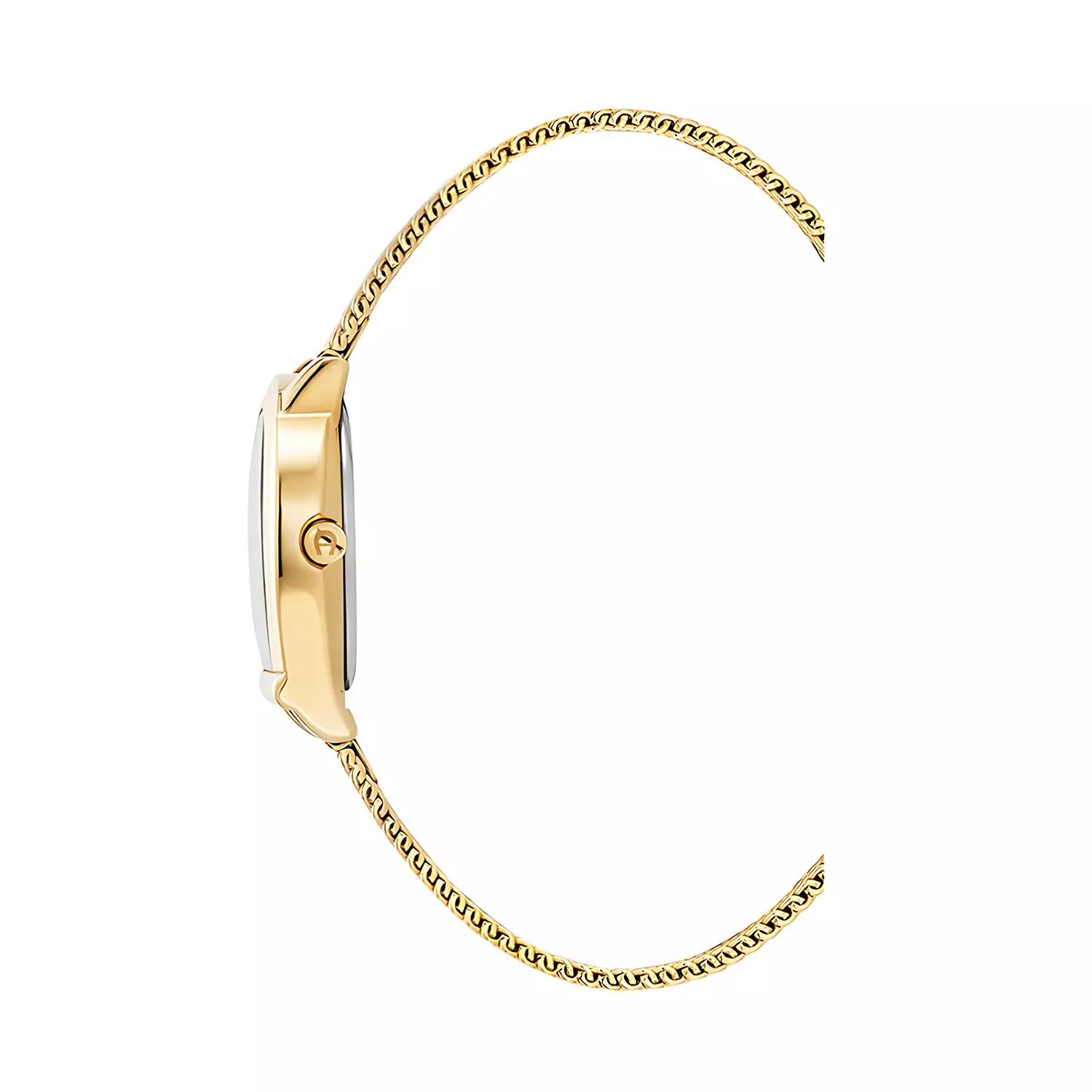 Aigner Molise Lady II - Jam Tangan Analog Wanita - All Gold Stainless Steel - Mesh Band - AGW.282007.C