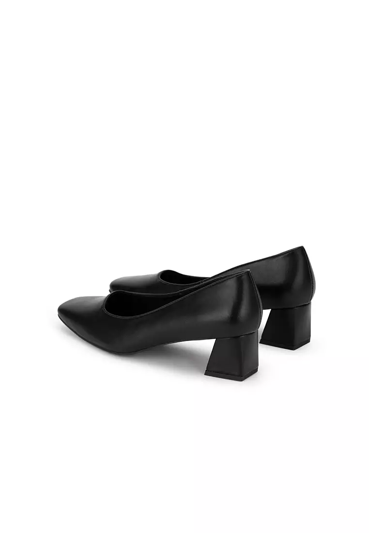 SQUARE TOE CHUNKY HEEL PUMP 方頭粗跟鞋