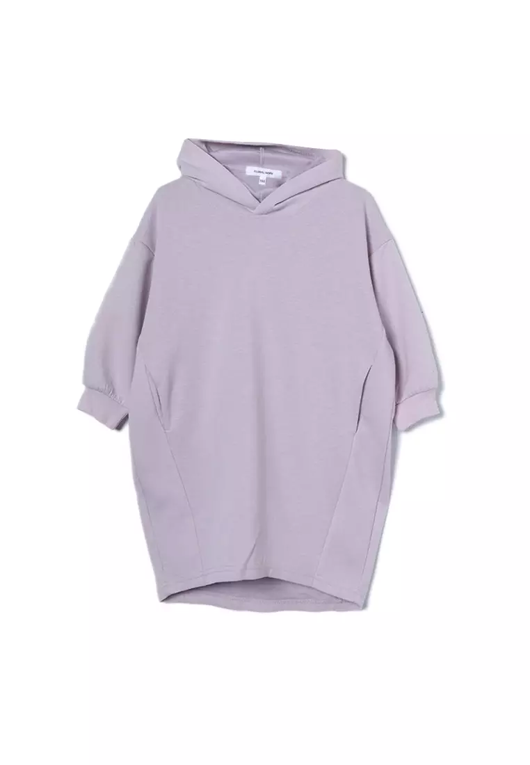 open lace back dress Victoria's Secret Pink Sweatshirt Dress Hoodie Oversize Pullover Color Gray  Rainbow Shine Size X-Large New at Amazon Women's Clothing store main image 0