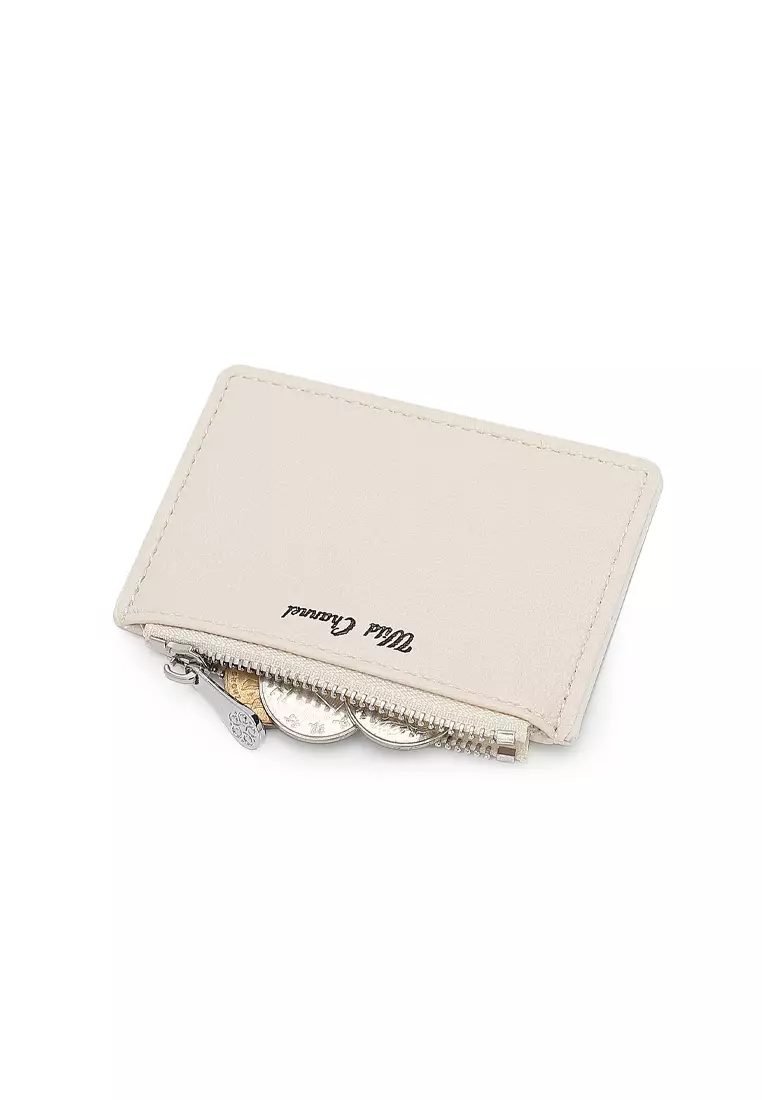 2 In 1 Long Purser with Coin Purse - White