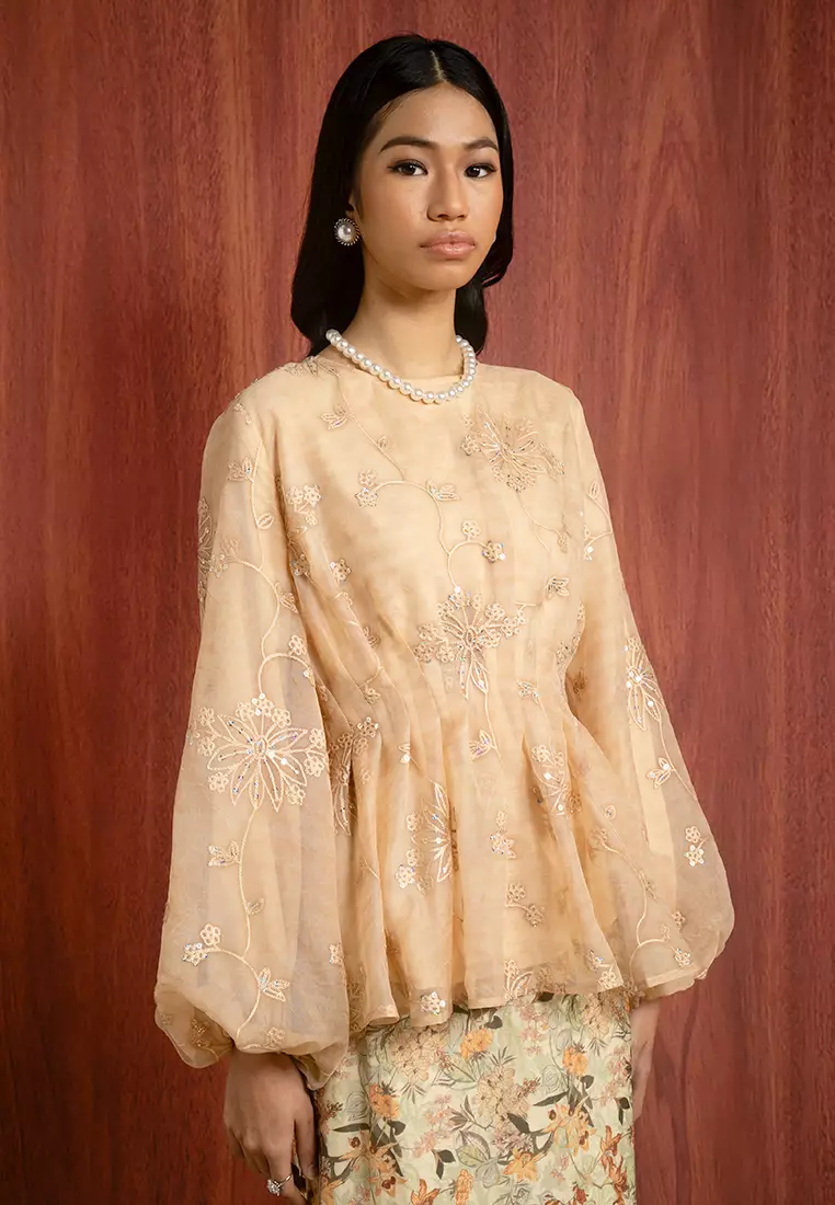 ELLIE KURUNG PEPLUM SET