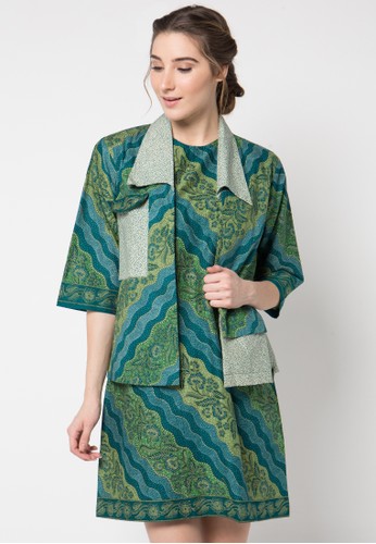 Dress Batik Motif Lereng Tritik Mix